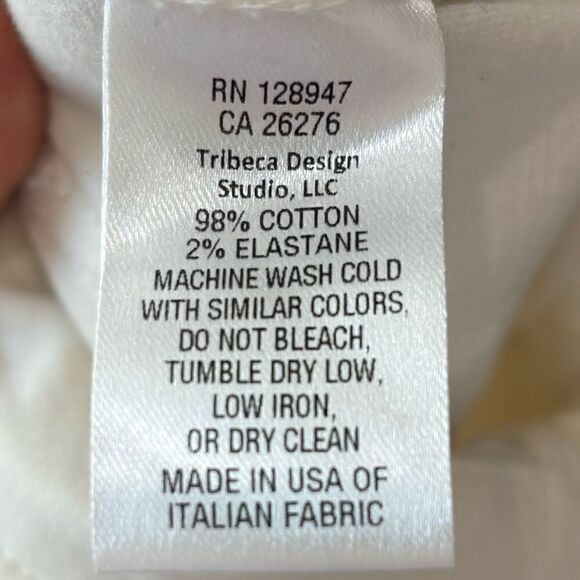 NILI LOTAN Cropped Military Pant in Eggshell - Picture 14 of 15